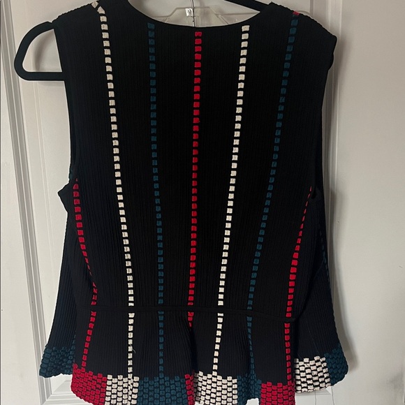 BCBGMaxAzria Black Knit Two-Piece Set with Red, Teal & White Accents - Picture 8 of 8